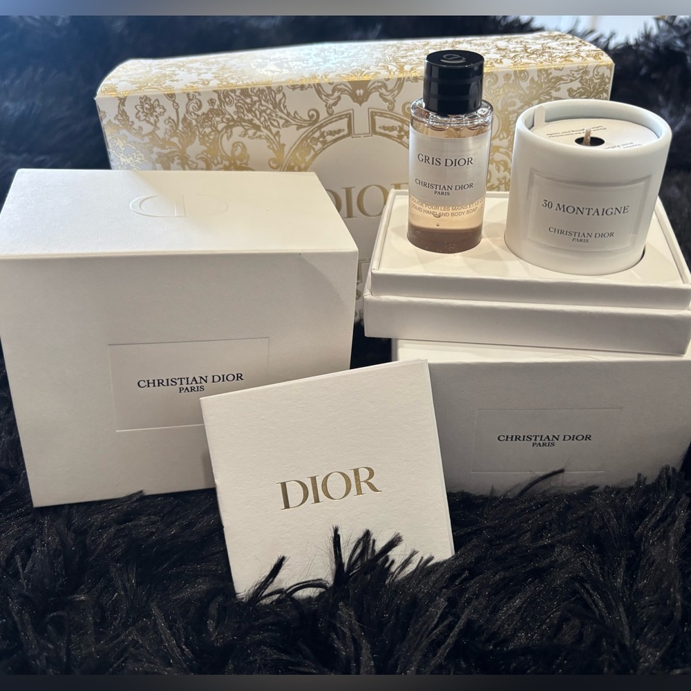 Christian Dior Gift Set with Candle and body wash